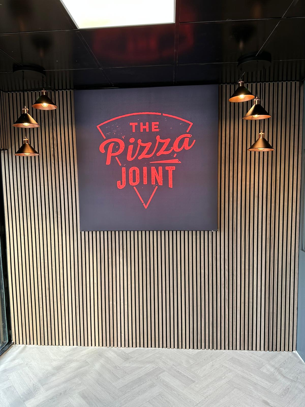 Pizza shop business sign